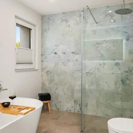 아파트 Premium Feelgood Ferienhaus - 212 Qm - Sauna, Garten, Terrasse & Grill - Bis Zu 12 Gaeste - 2 Apartments - Ideal Fuer Familien & Gruppen 쇼엔부르크